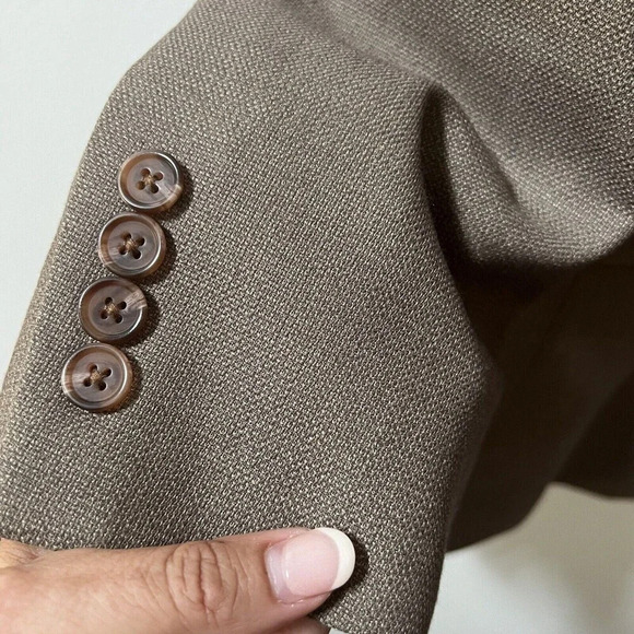 Lauren Ralph Lauren Men's 44L Brown Blazer Sports Coat 2-Button Polyester Blend - Picture 4 of 12